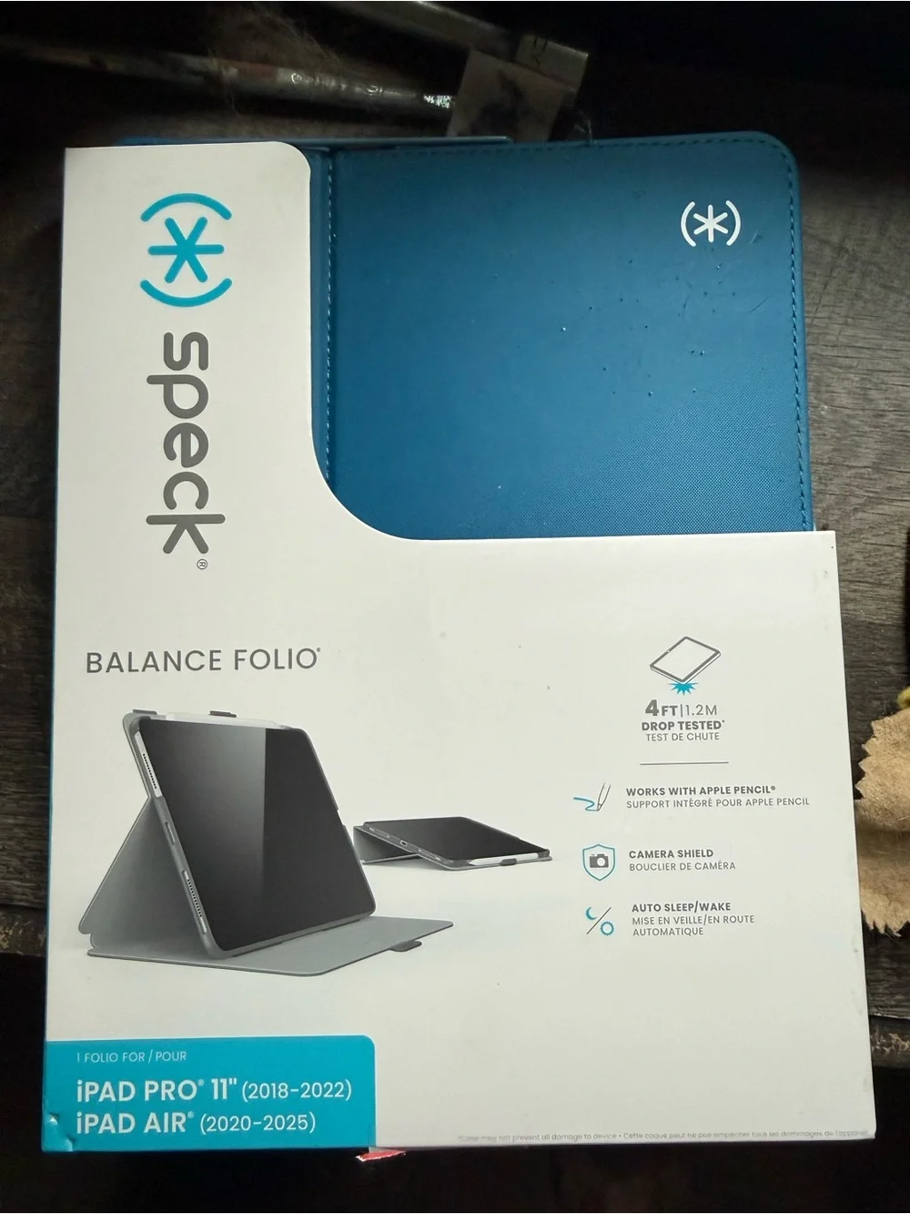 speck Balance Folio Protective Case in Teal Blue for iPad Pro 11